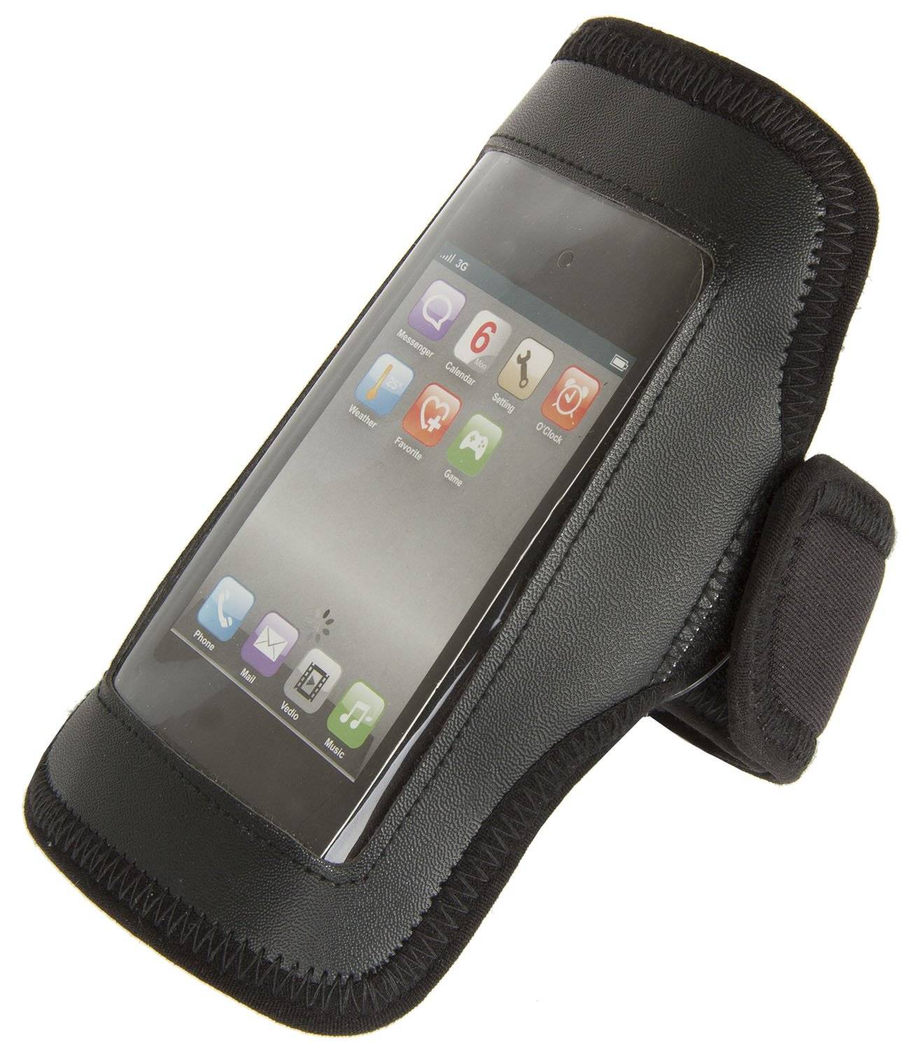 Купить чехол m-wave arm bag, для смартфона, на руку, 165х110 мм, неопрен,  черная, 5-122381, цена в интернет магазине Навелосипеде.рф